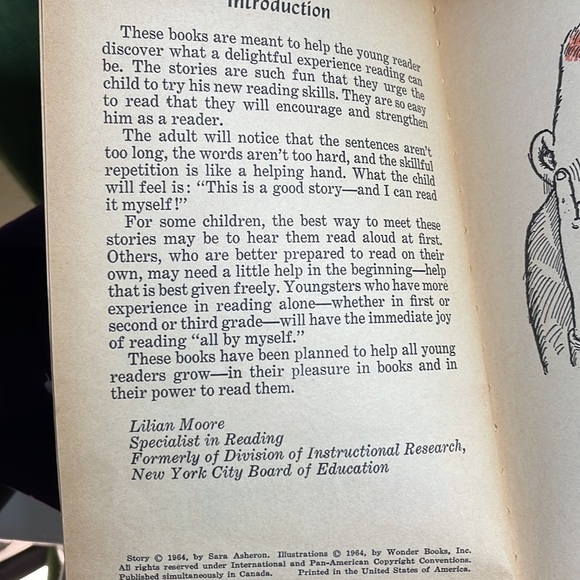 Vintage 1964 Wonder Books Easy Reader How To Find a Friend Sara Asheron 1st Edit - Picture 2 of 6